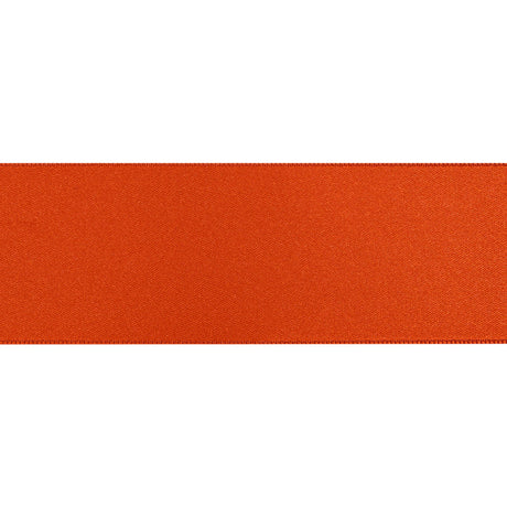 1.5" Pumpkin Double Face French Satin Ribbon