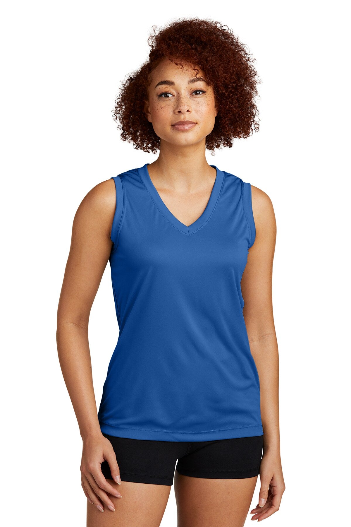 Sport-Tek® Ladies Sleeveless PosiCharge Competitor V-Neck Tee