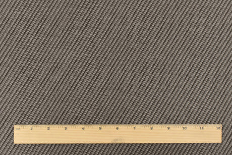 1 Yard Ash Beige Gray Twill Jacquard Wool Cotton Double Knit Fabric for Jackets 60 Inches Width