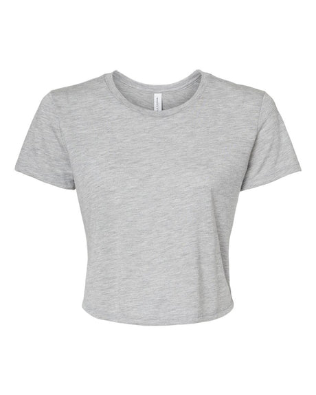 BELLA + CANVAS® Women’s Crewneck Short Sleeve Flowy Crop Tee