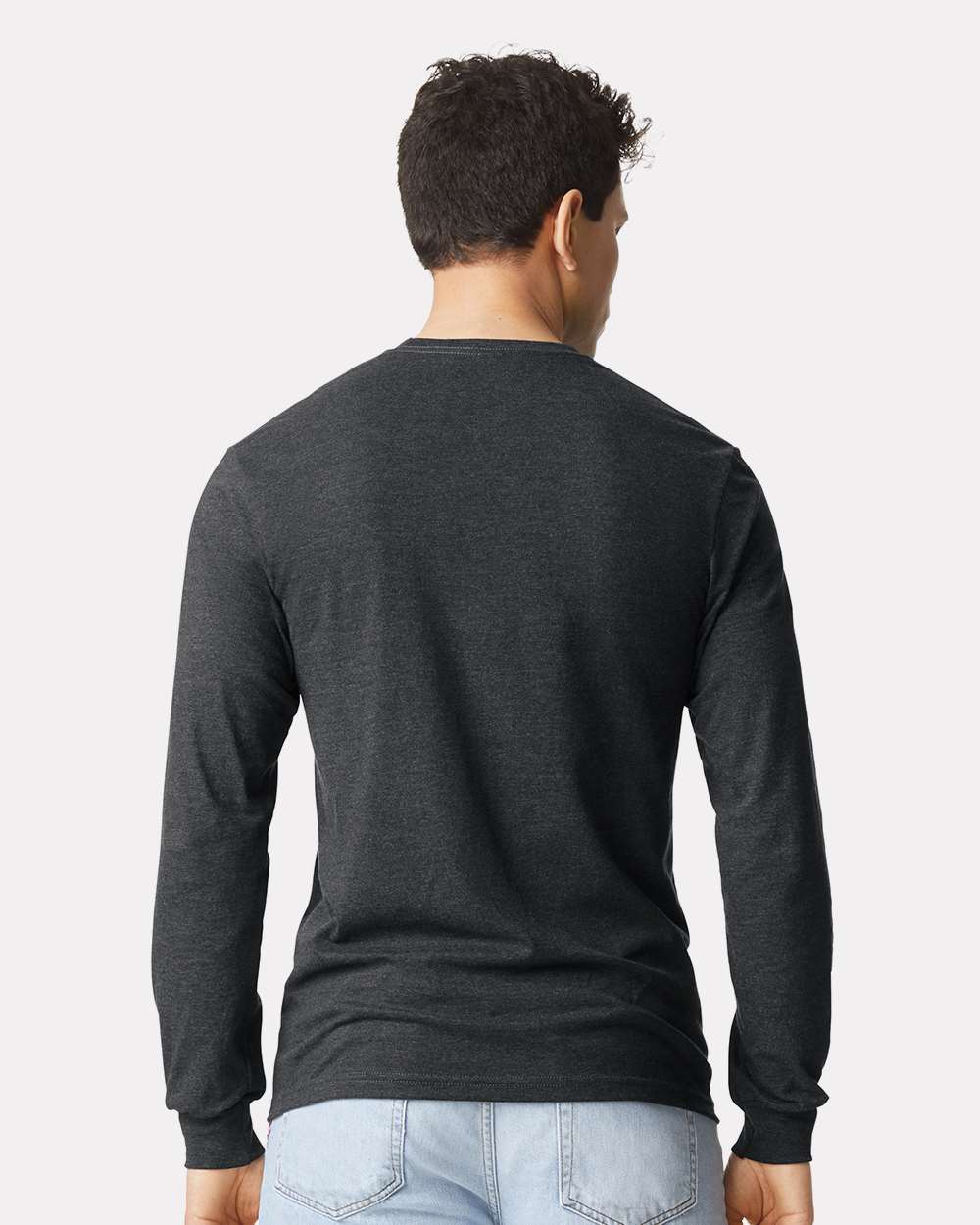 Gildan® Softstyle CVC Crewneck Long Sleeve T-Shirt