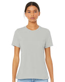 BELLA + CANVAS® Women's Relaxed Fit Heather CVC Crewneck Tee