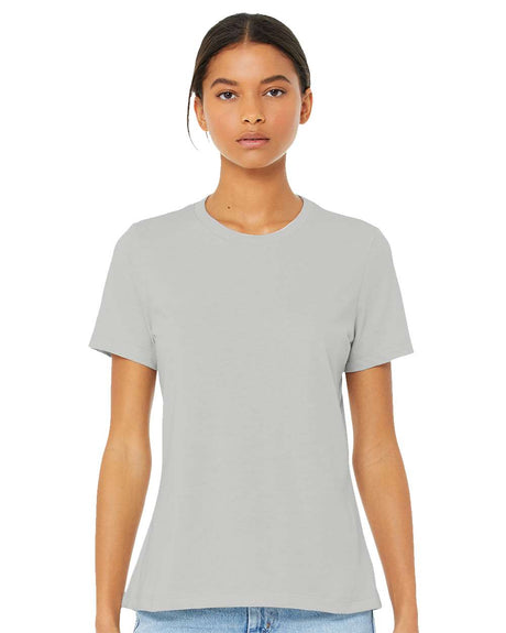 BELLA + CANVAS® Women's Relaxed Fit Heather CVC Crewneck Tee