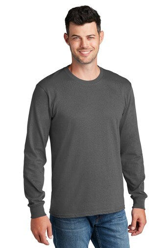 Port & Company® Crewneck Long Sleeve Core Cotton Tee