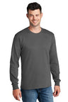 Port & Company® Crewneck Long Sleeve Core Cotton Tee