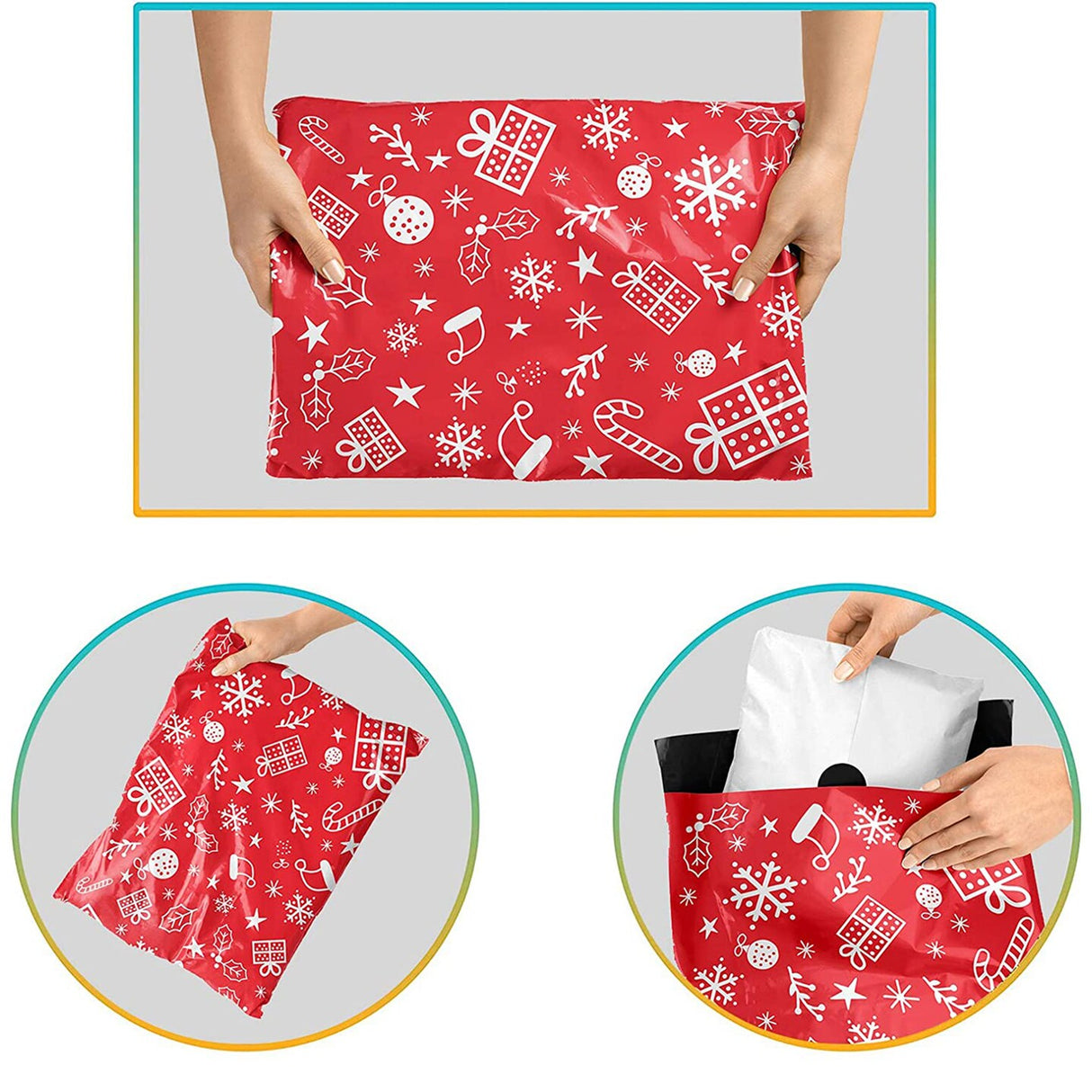 Design Poly Mailer Envelopes - 10 x 13 Glossy (Multi Pack & Design)