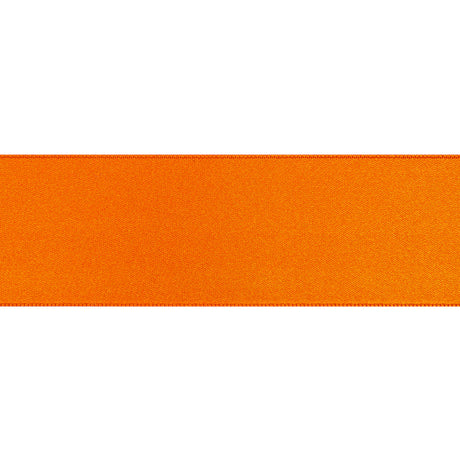 1.5" Orange Double Face French Satin Ribbon