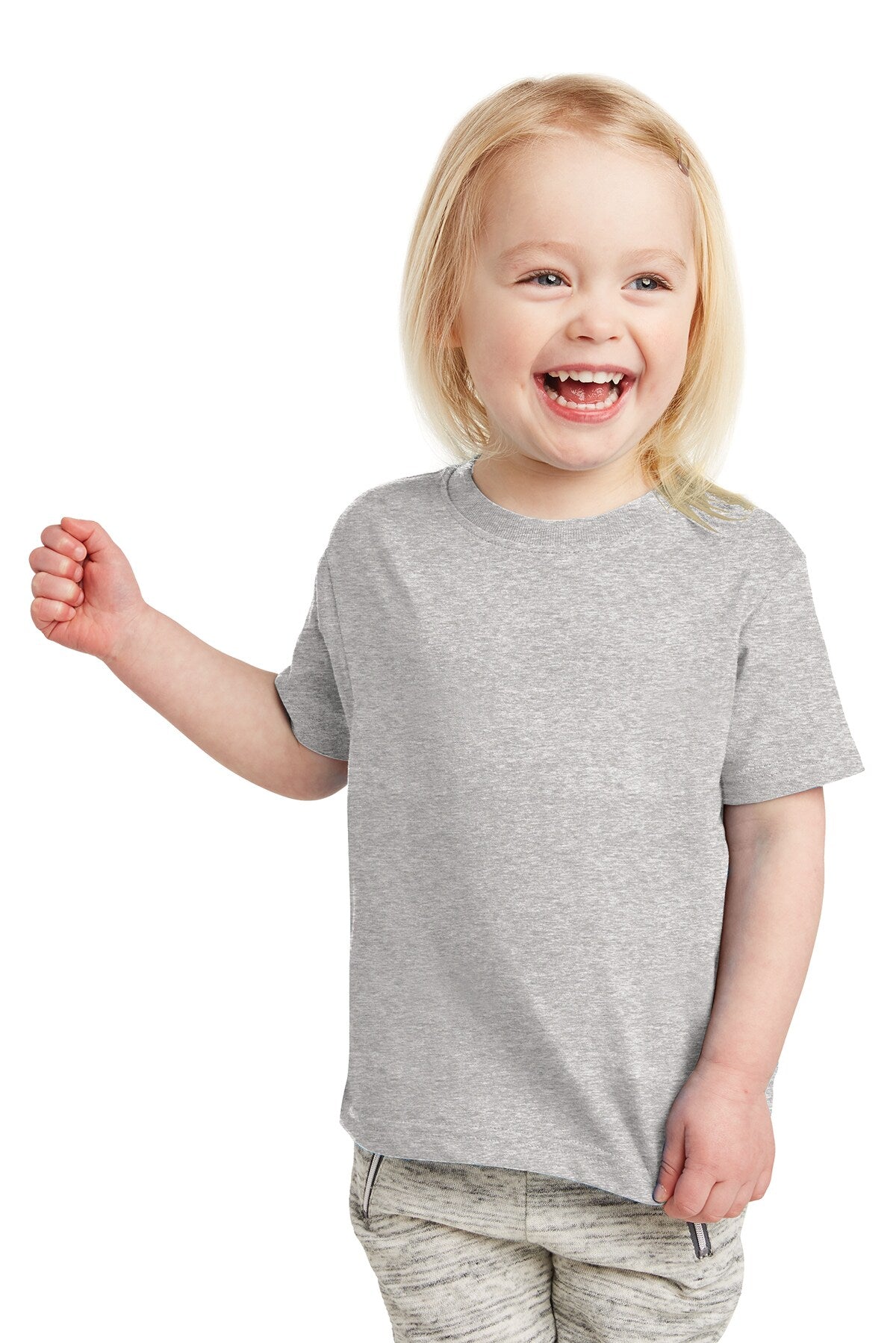 RADYAN® Toddler Fine Jersey Crew Neck Short Sleeve Tee - 3321