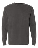 Comfort Colors® Unisex Garment-Dyed Heavyweight Long Sleeve Pocket T-Shirt