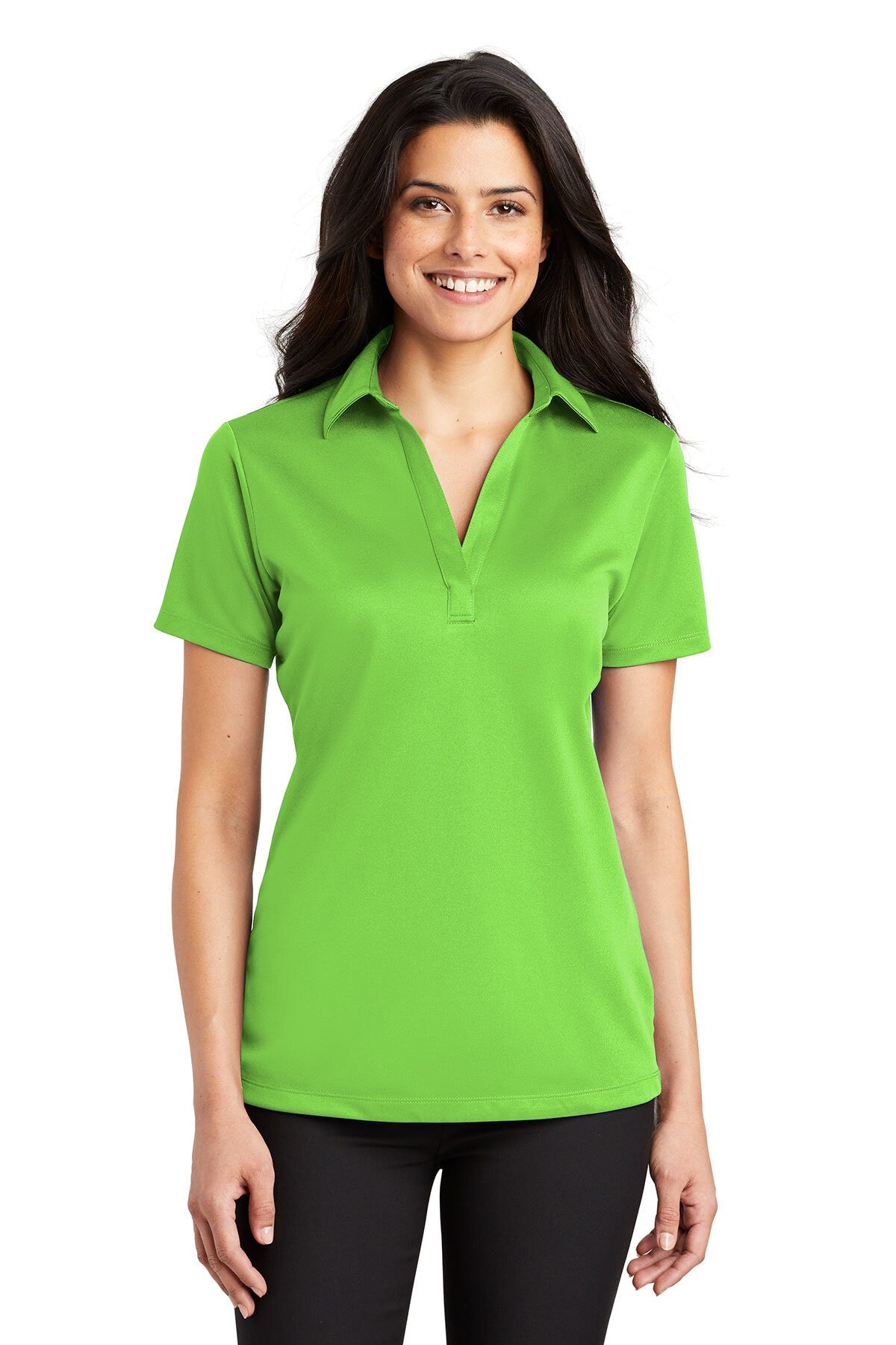 Port Authority® Women's Silk Touch Performance Collared Short Sleeve Polo