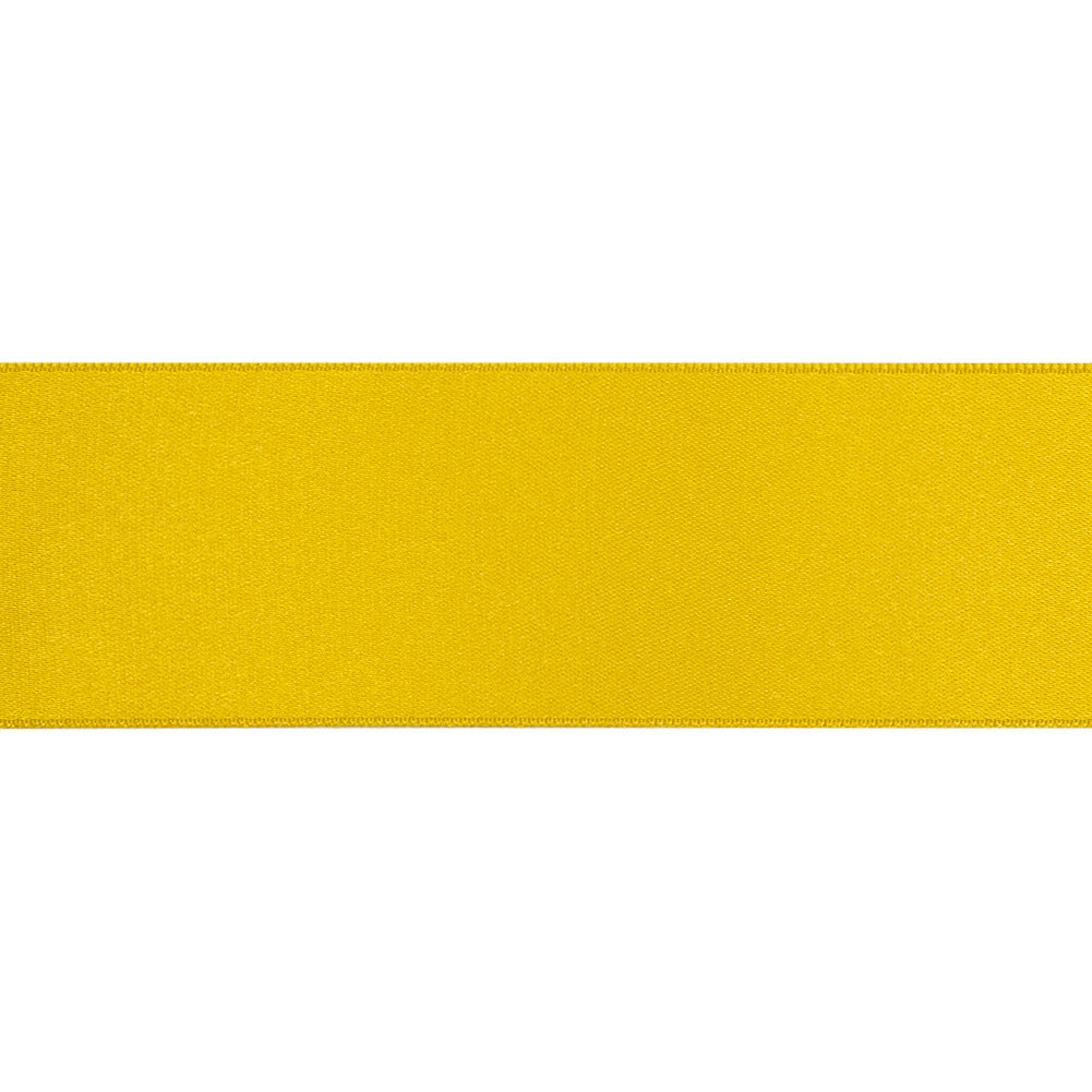 1.5" Yellow Double Face French Satin Ribbon