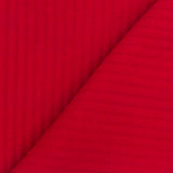 1 Yard Scarlet Red Cloque Stripe Stretch Double Knit Fabric for Coats and Apparel 50 Inches Width