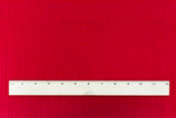 1 Yard Scarlet Red Cloque Stripe Stretch Double Knit Fabric for Coats and Apparel 50 Inches Width