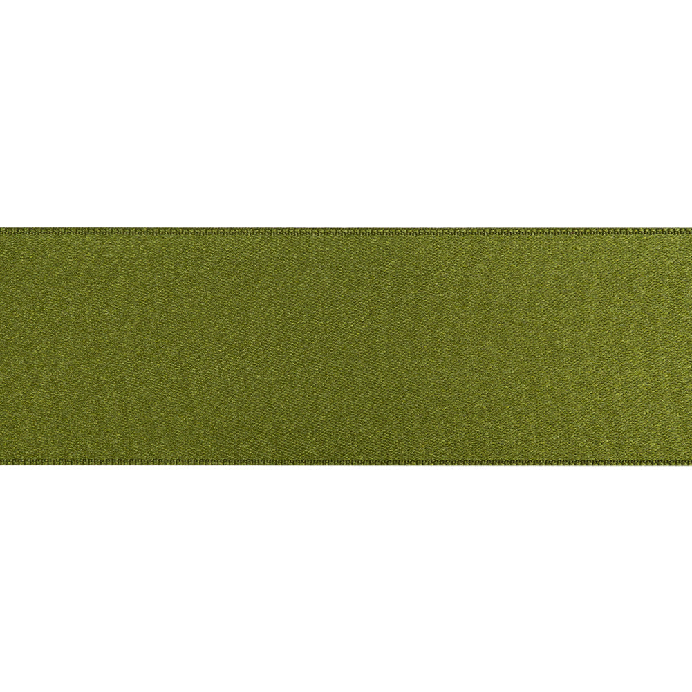 1.5" Green Double Face French Satin Ribbon