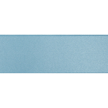 1.5" Blue Double Face French Satin Ribbon