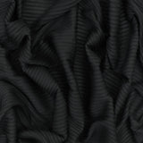 1 Yard Classic Black 3D Stripe Stretch Semi Sheer Knit Fabric 51 Inches