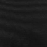 1 Yard Classic Black 3D Stripe Stretch Semi Sheer Knit Fabric 51 Inches