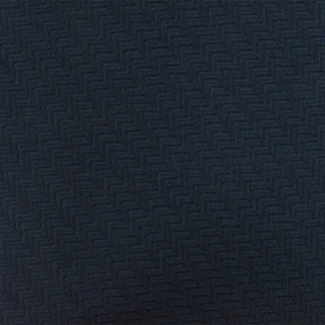 1 Yard Night Blue 3D Abstract Chevron Cloque Stretch Double Knit Fabric 51 Inches