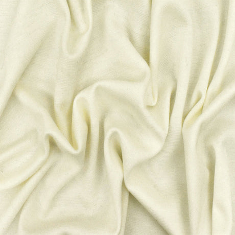 1 Yard Solid Stretch Polyester Cream Ivory Double Knit Fabric 58 Inches