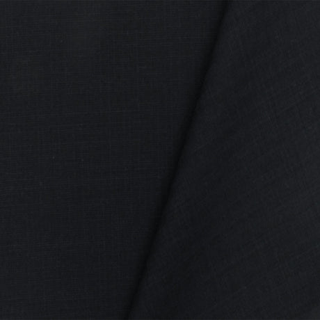 1 Yard Black Deep Blue Cross Hatch Tropical Acrylic Wool Woven Shirting Fabric Apparel 62 Inches Width