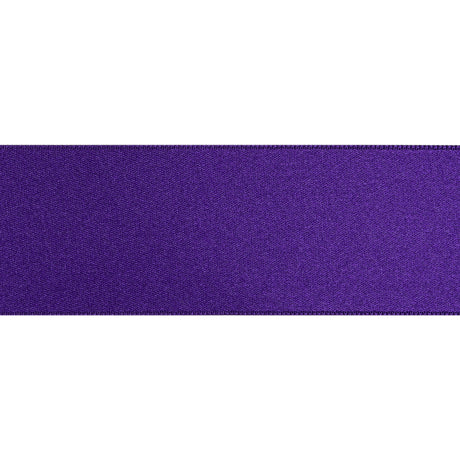 1.5" Purple Double Face French Satin Ribbon