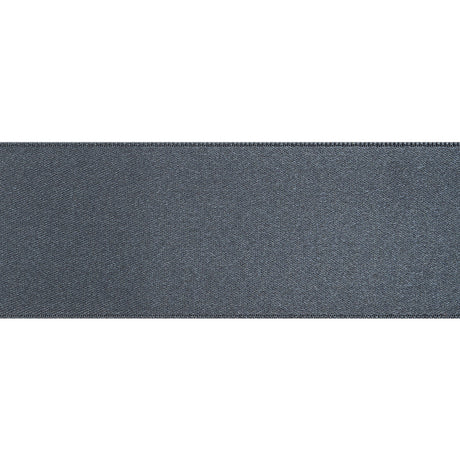 1.5" Silver Double Face French Satin Ribbon