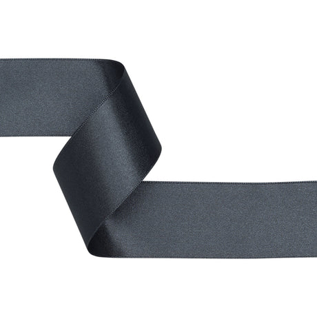 1.5" Silver Double Face French Satin Ribbon
