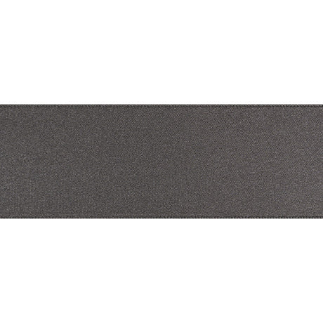 1.5" Charcoal Double Face French Satin Ribbon
