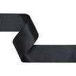 1.5" Matte Black Double Face French Satin Ribbon