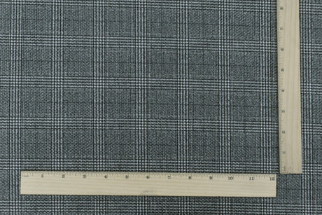 1 Yard Off Black White Plaid Printed Stretch Polyester Athletic Mesh Knit Fabric 62 Inches
