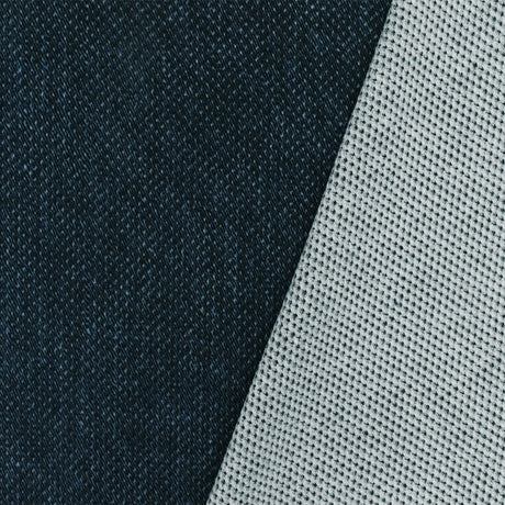 1 Yard Vintage Navy Blue Texture Printed Stretch Poly Athletic Mesh Knit Fabric 64 Inches