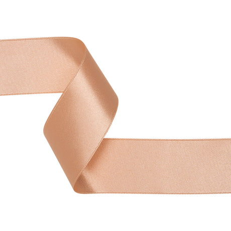 1.5" Light Peach Double Face French Satin Ribbon