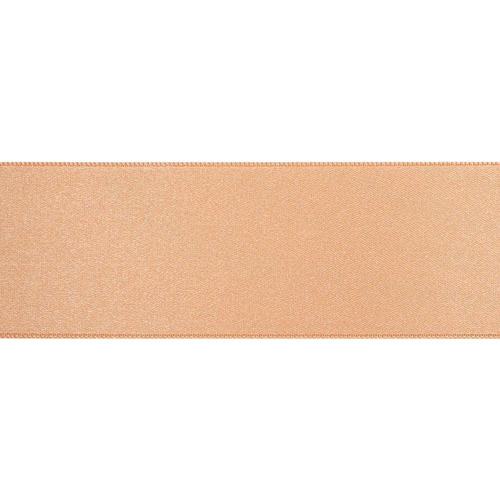 1.5" Pale Peach Double Face French Satin Ribbon