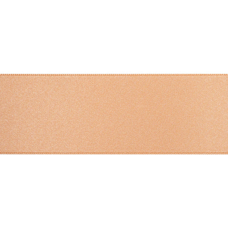 1.5" Pale Peach Double Face French Satin Ribbon