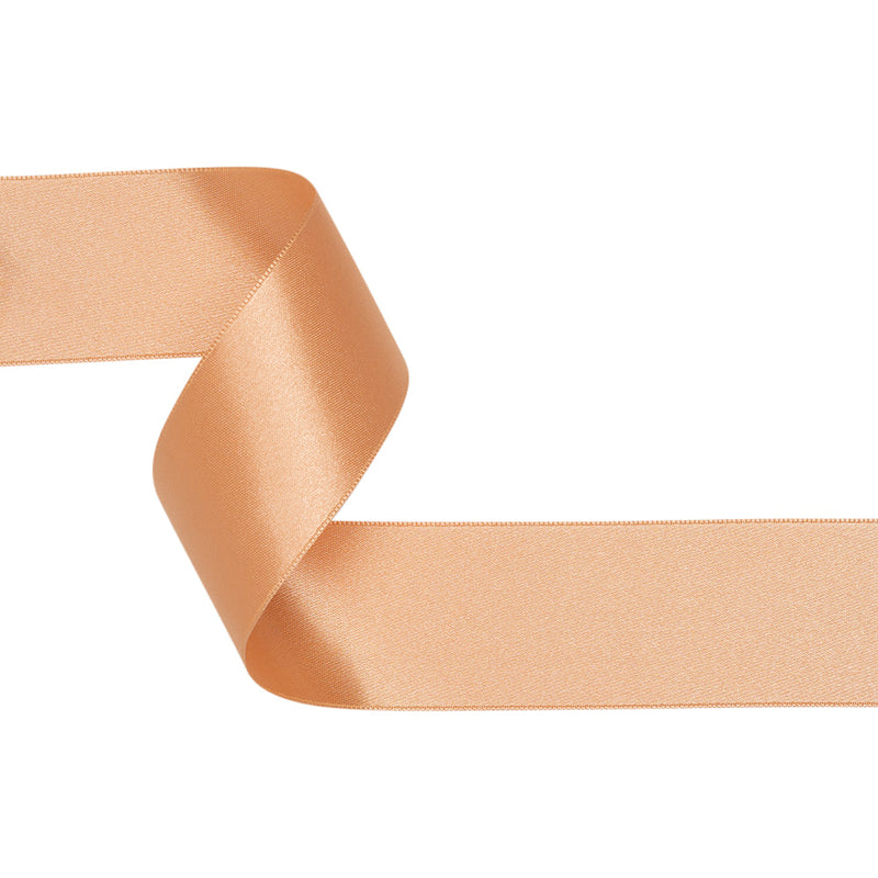 1.5" Pale Peach Double Face French Satin Ribbon
