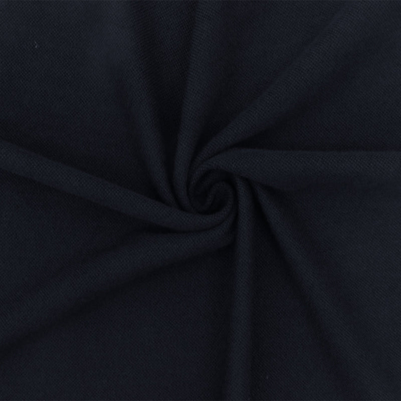 1 Yard Cool Black Solid Wool Pique Knit Fabric for Apparel Dresses Shirts Activewear 67 Inches