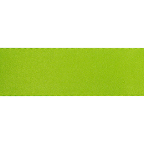 Neon Green Double Face French Satin Ribbon - 1.5"