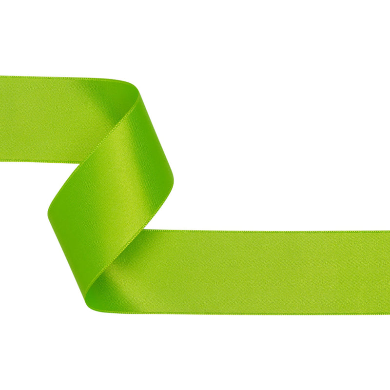 Neon Green Double Face French Satin Ribbon - 1.5"