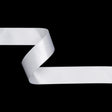 White Double Face French Satin Ribbon - 0.98"