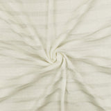 1 Yard Pure Ivory Ivory Stripe Stretch Cotton 2X2 Rib Knit Fabric for Dresses Tops Activewear 57 Inches Width