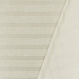 1 Yard Pure Ivory Ivory Stripe Stretch Cotton 2X2 Rib Knit Fabric for Dresses Tops Activewear 57 Inches Width
