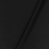 1 Yard Jet Black Solid Stretch Polyester Activewear Knit Fabric for Apparel Dresses Jackets 62 Inches Width