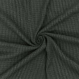 1 Yard Dark Smoked Gray Solid Stretch Rayon Brushed 2x2 Rib Knit Fabric for Activewear Dresses Blouses 61 Inches Width