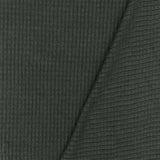 1 Yard Dark Smoked Gray Solid Stretch Rayon Brushed 2x2 Rib Knit Fabric for Activewear Dresses Blouses 61 Inches Width