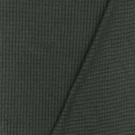 1 Yard Dark Smoked Gray Solid Stretch Rayon Brushed 2x2 Rib Knit Fabric for Activewear Dresses Blouses 61 Inches Width