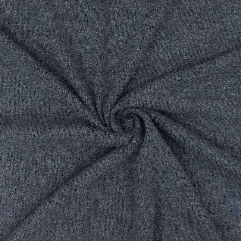 1 Yard Vintage Blue Texture Stretch Polyester Brushed Jersey Knit Fabric for Dresses Blouses Activewear 56 Inches Width