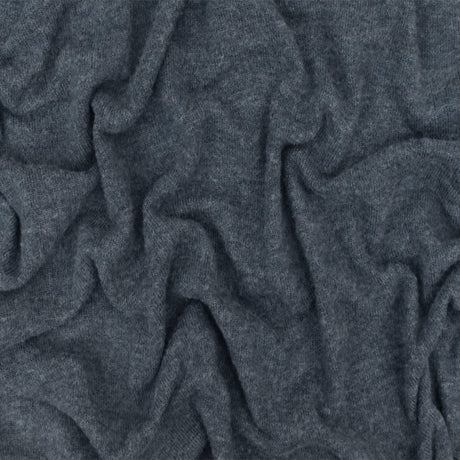 1 Yard Vintage Blue Texture Stretch Polyester Brushed Jersey Knit Fabric for Dresses Blouses Activewear 56 Inches Width