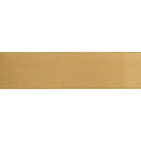 Gold Double Face French Satin Ribbon - 1"