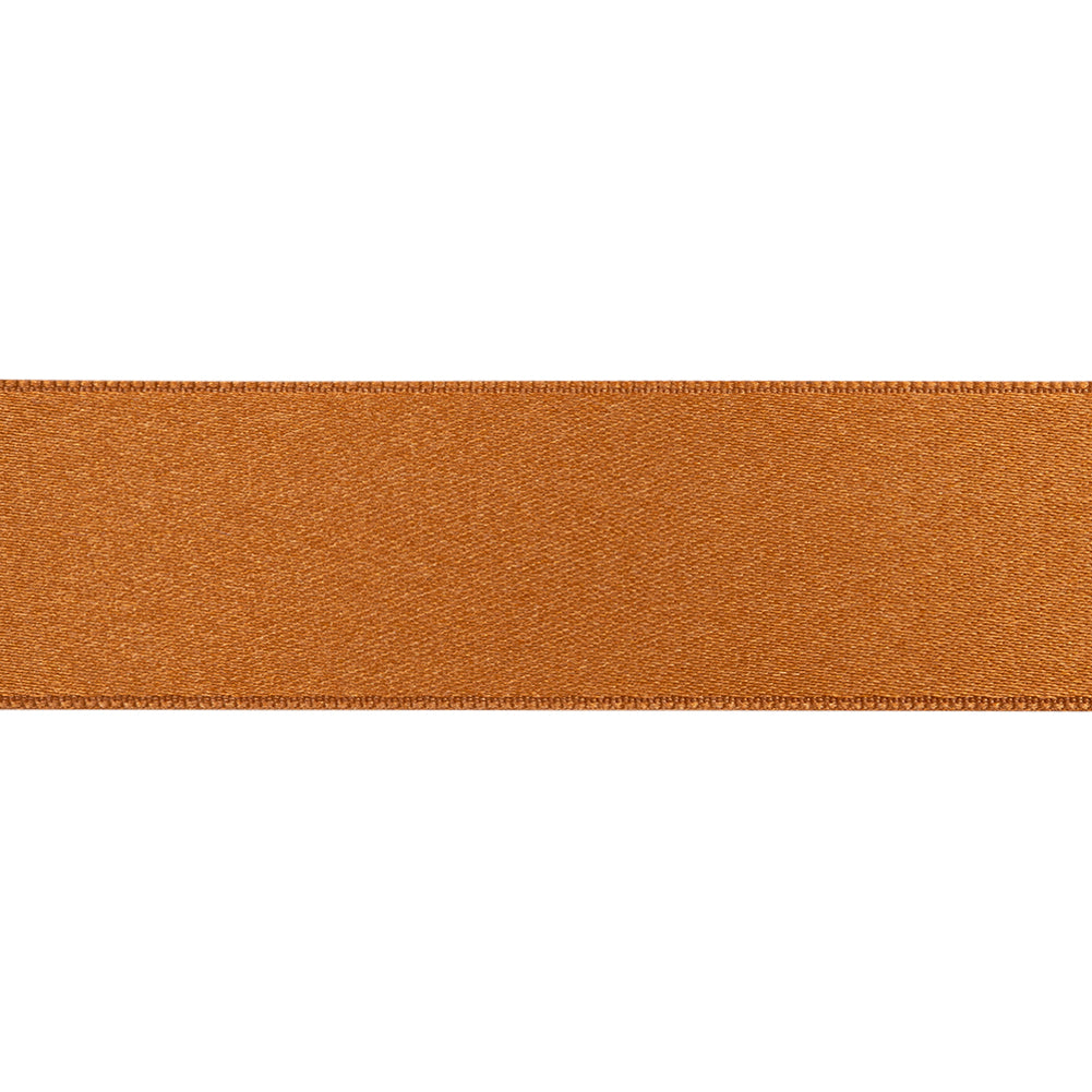 Pumpkin Double Face French Satin Ribbon - 1"