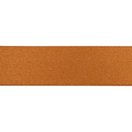 Pumpkin Double Face French Satin Ribbon - 1"
